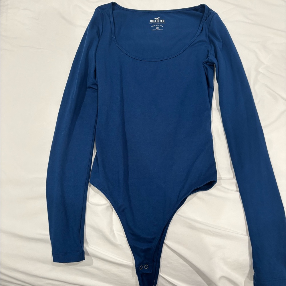 Blue Long Sleeve Bodysuit